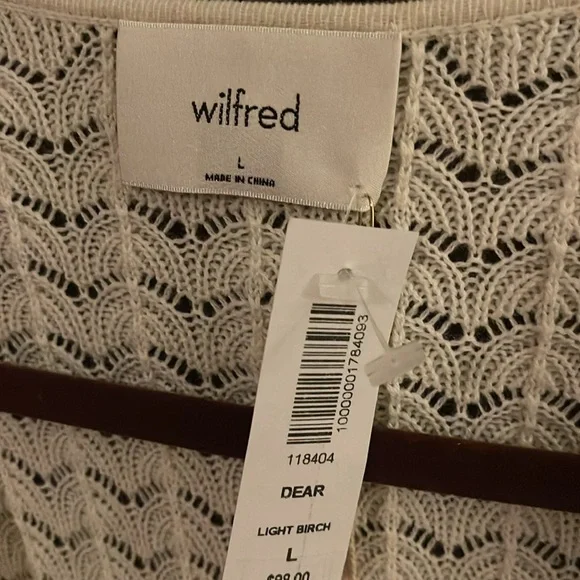 NEW Aritzia Wilfred Dear Sweater in Light Birch - Picture 5 of 6